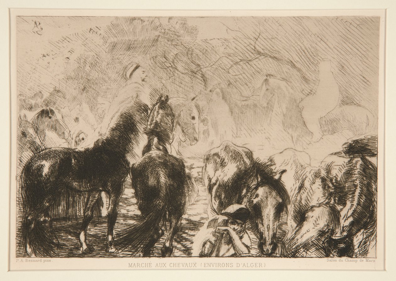 Březen? ke koním (kolem od Albert Besnard