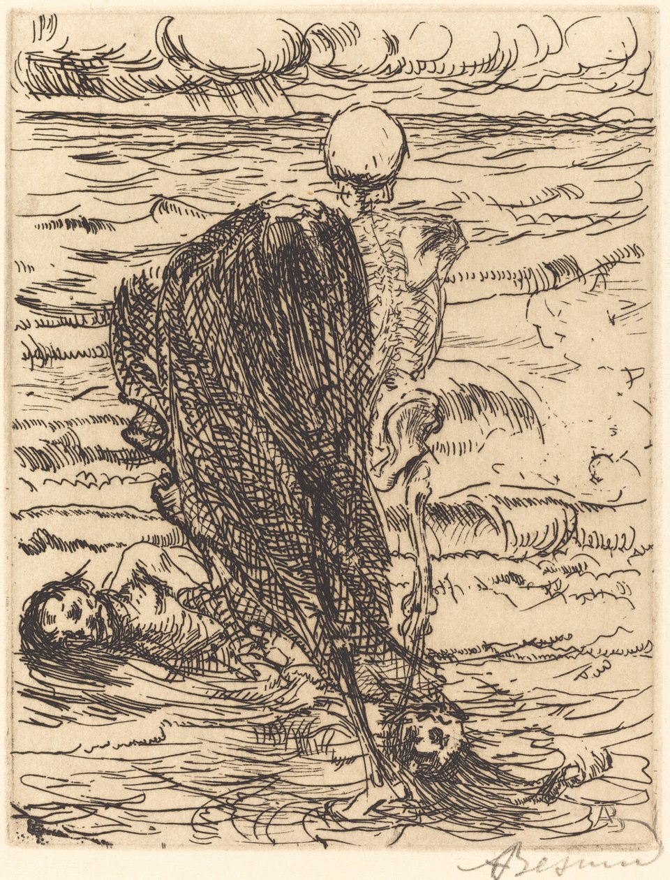Zátah od Albert Besnard