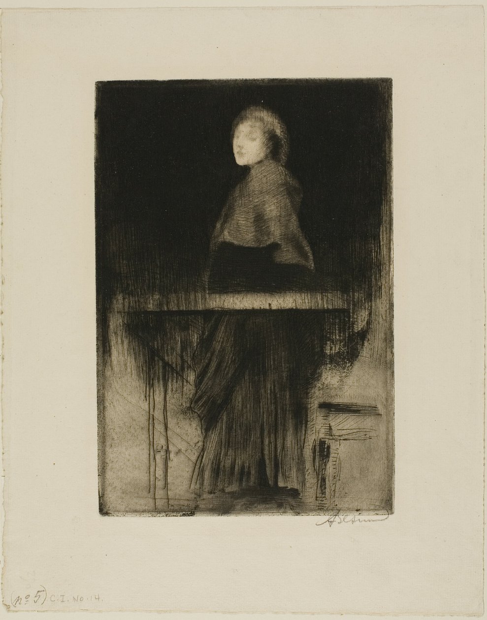 Žena v mysu od Albert Besnard