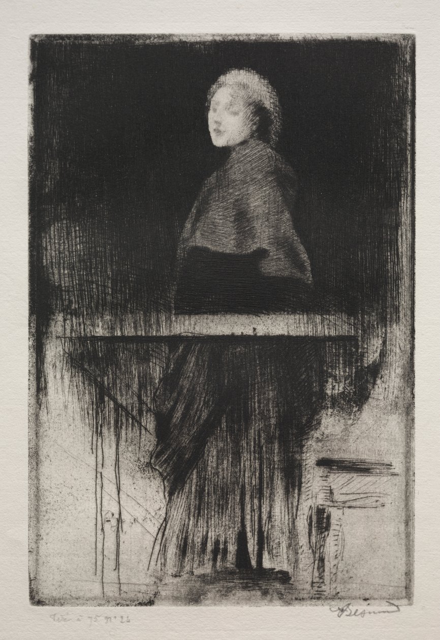 Žena s pláštěm od Albert Besnard