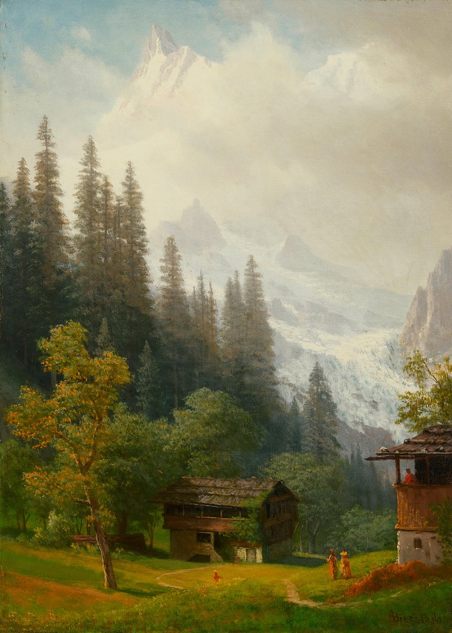 Alpská scéna od Albert Bierstadt