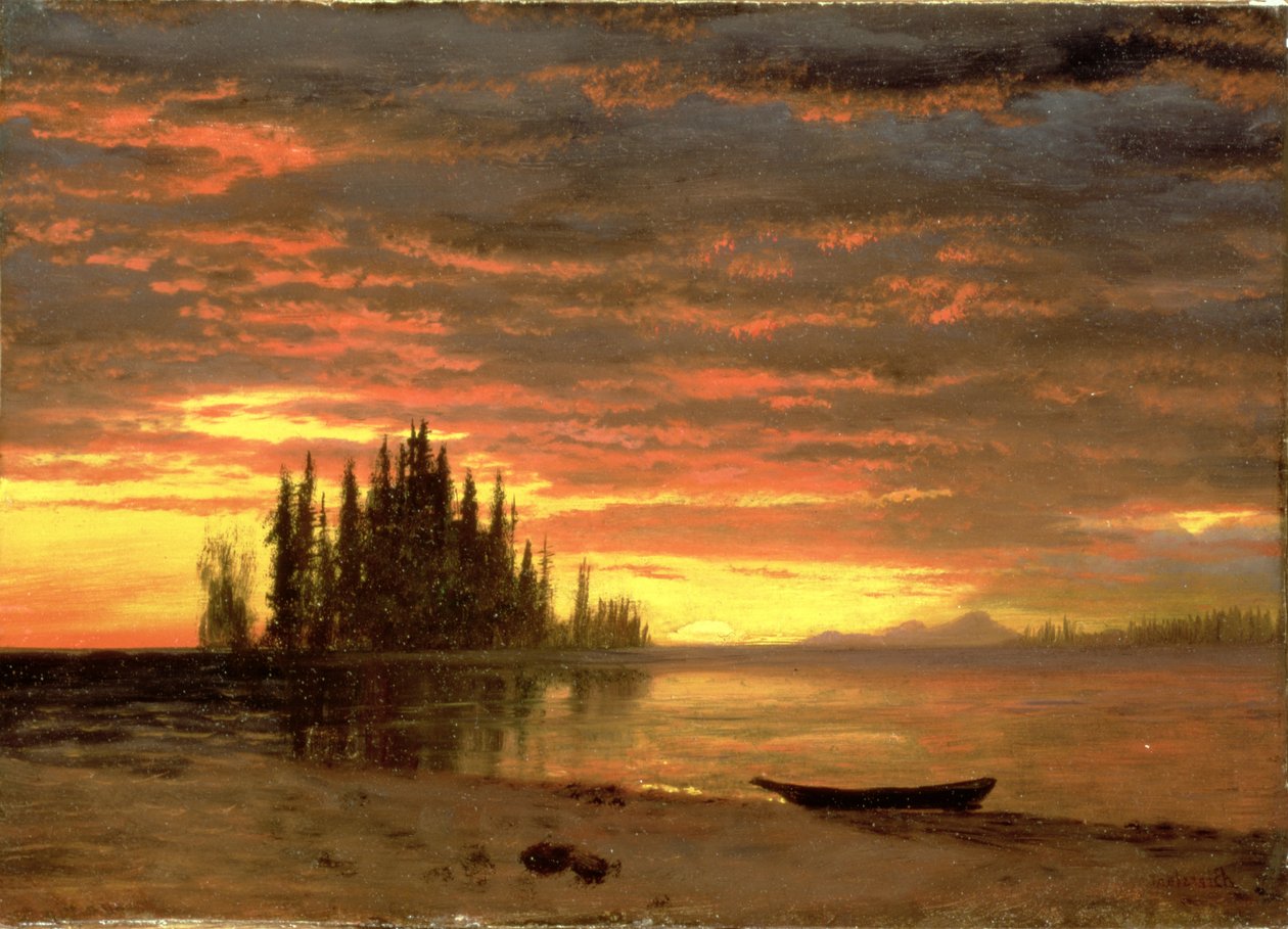 Kalifornský západ slunce od Albert Bierstadt