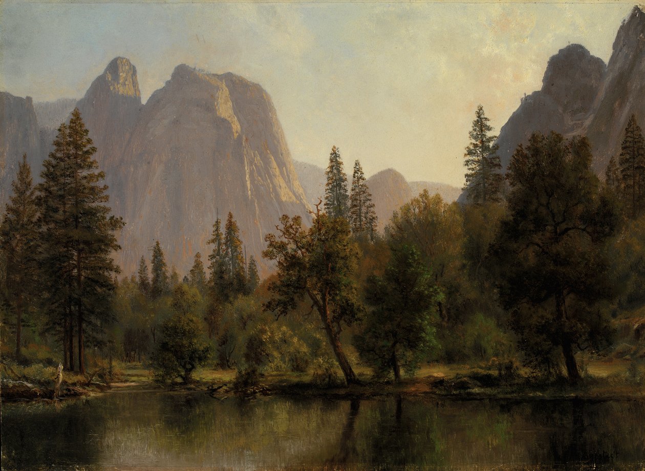 Cathedral Rocks, Yosemite Valley, ca. 1872. od Albert Bierstadt