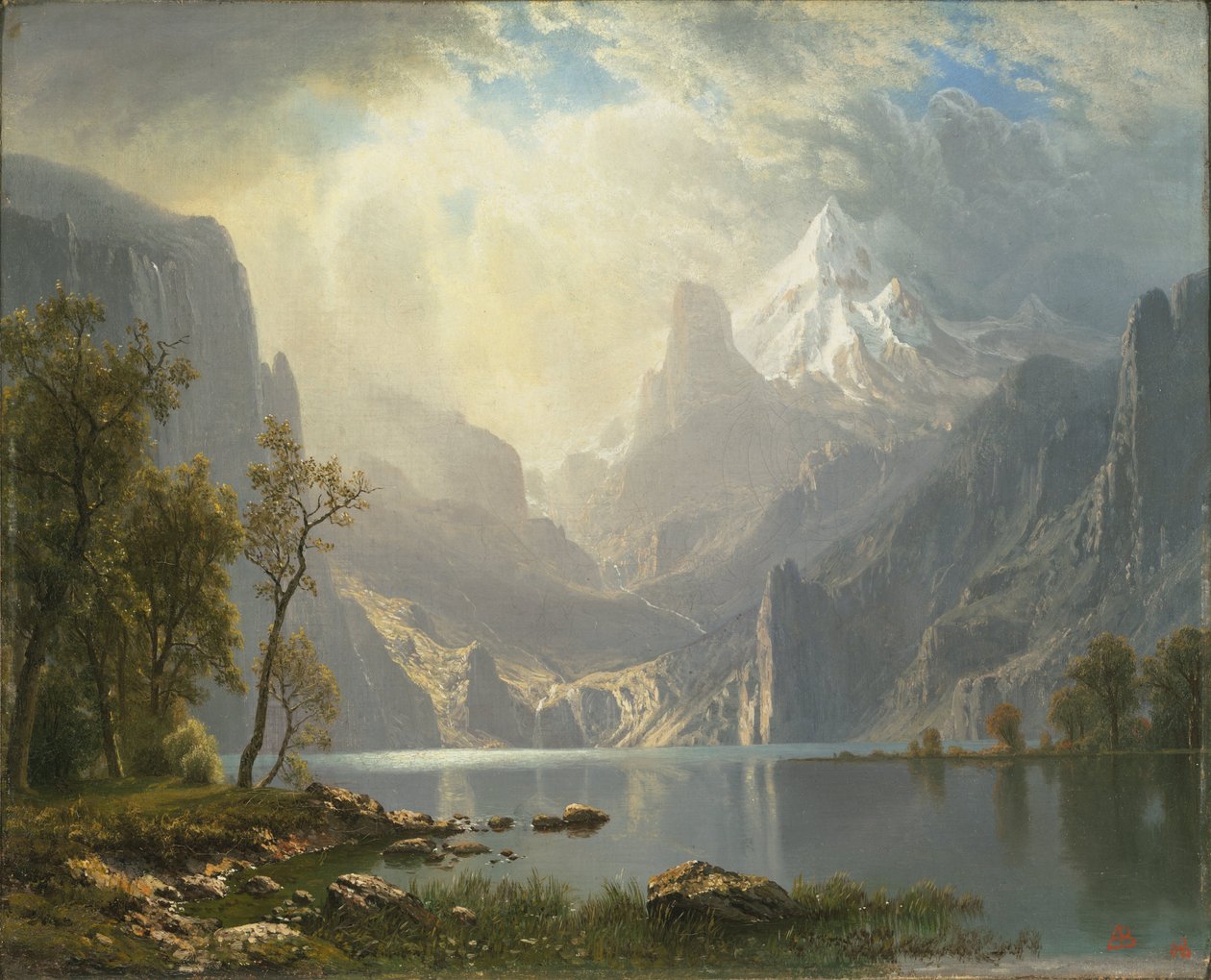 V pohoří Sierras / Lake Tahoe od Albert Bierstadt