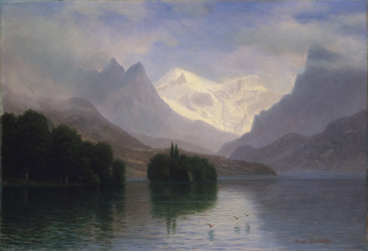 Horská scéna od Albert Bierstadt