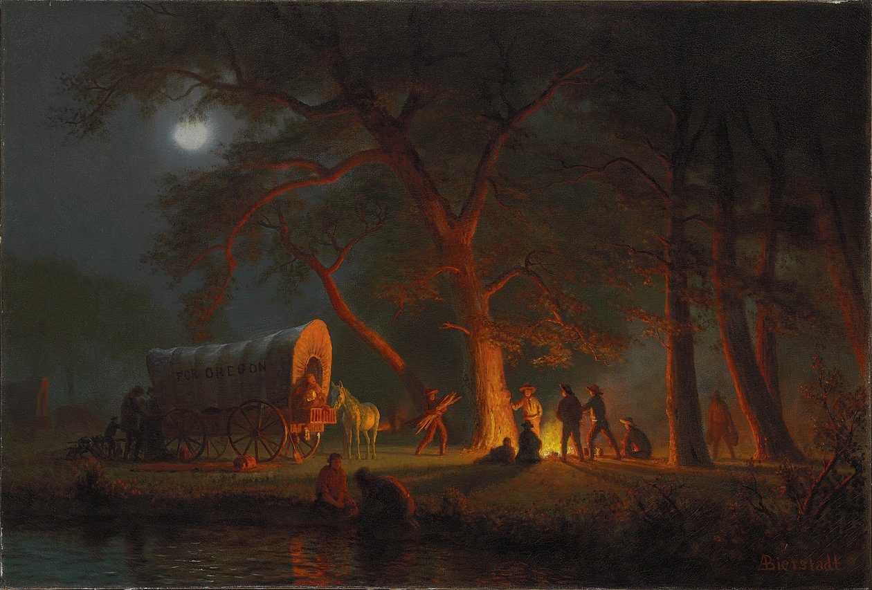 Oregonská stezka od Albert Bierstadt