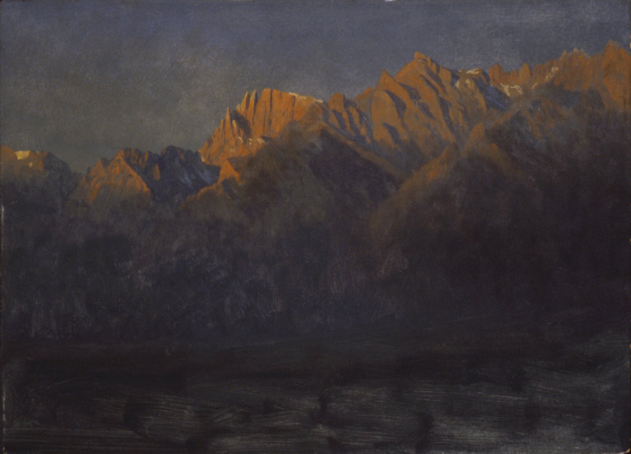 Východ slunce v Sierras, ca. 1872. od Albert Bierstadt