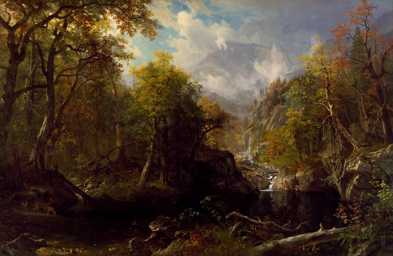 Smaragdový bazén od Albert Bierstadt