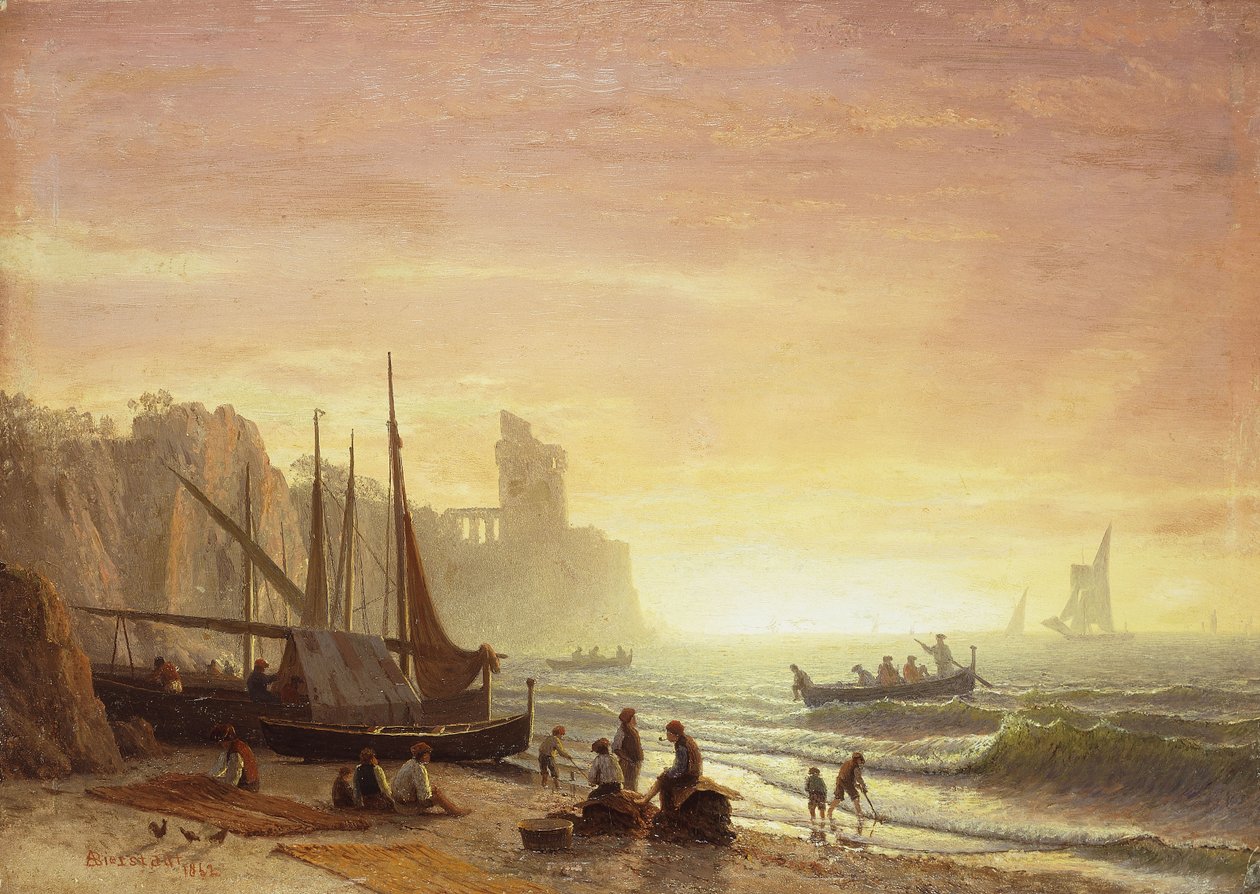 Rybářská flotila, 1862 od Albert Bierstadt