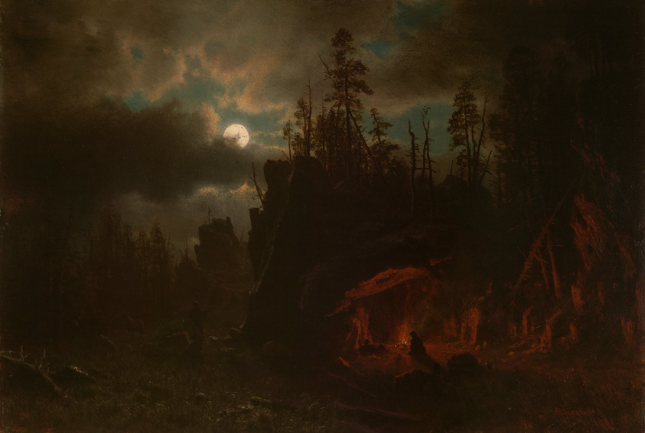 The Trappers od Albert Bierstadt