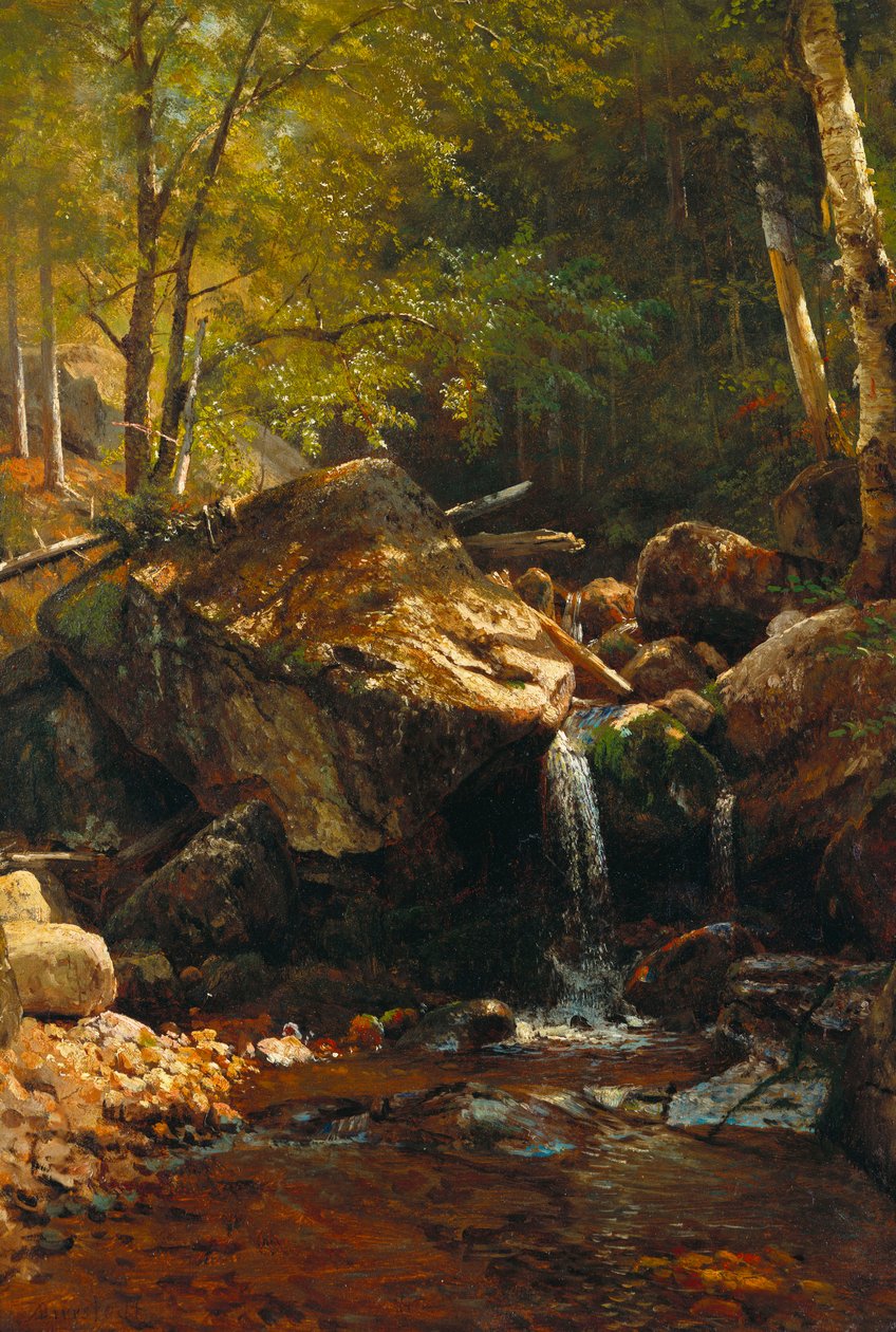 Kaskáda Thompson, Bílé hory od Albert Bierstadt