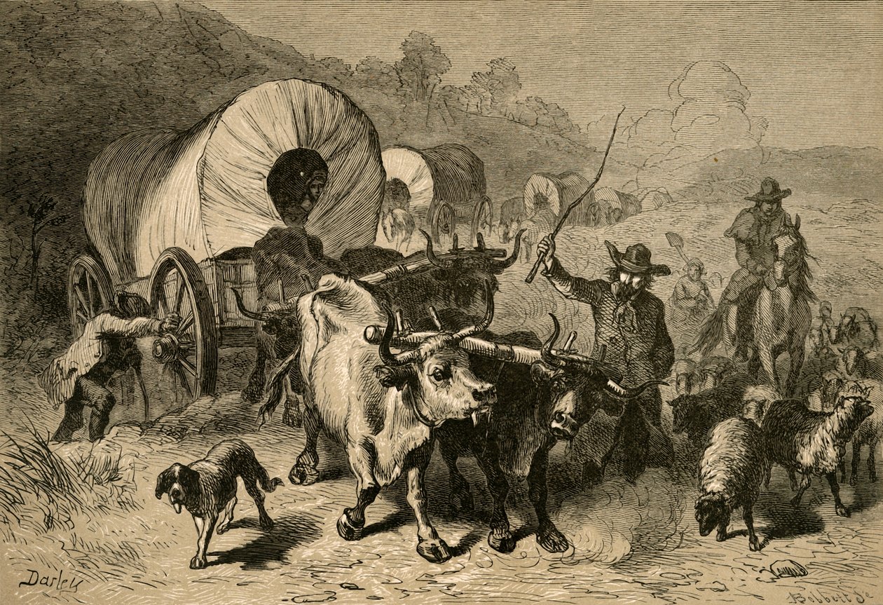 Emigrace do západní země, 1877. od Albert Bobbett