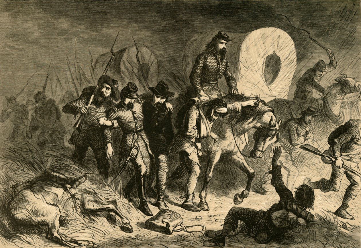 Ústup konfederátů ze Shiloh, 1878. od Albert Bobbett