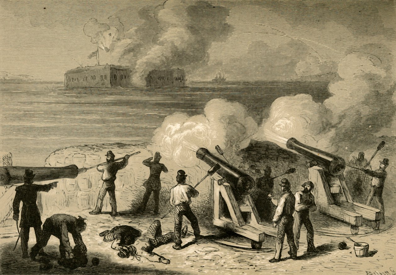 Útok na Fort Sumter, 1878. od Albert Bobbett