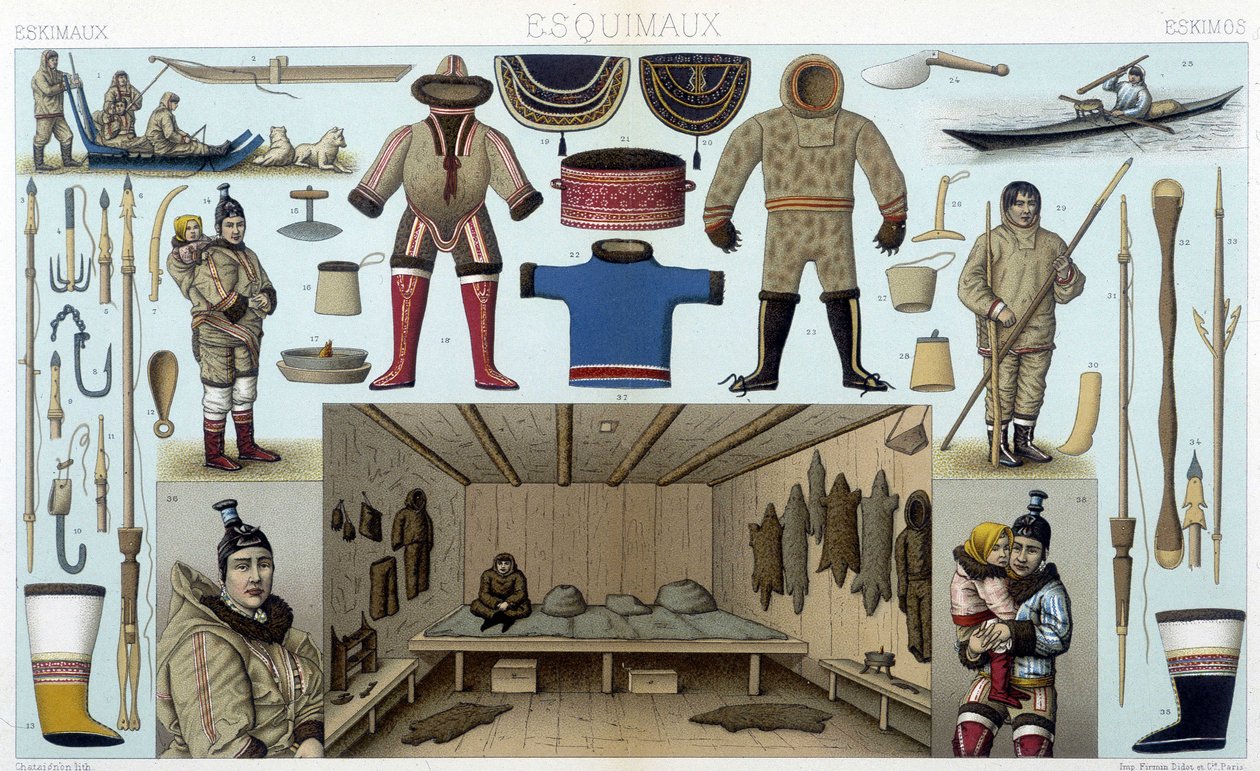 Ilustrace A. Racinet (1872). od Albert Charles August Racinet