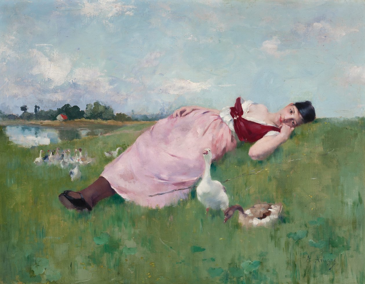 Husí dívka od Albert Emile Artigue