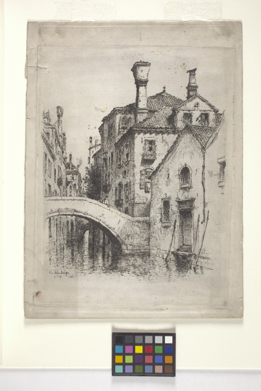 Rio Della Senza, Benátky (lept) od Albert Fitch Bellows