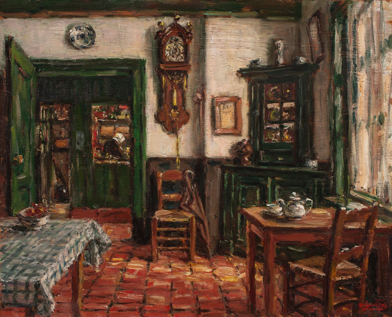 The Inn, Zeeland (olej na panelu) od Albert Geudens