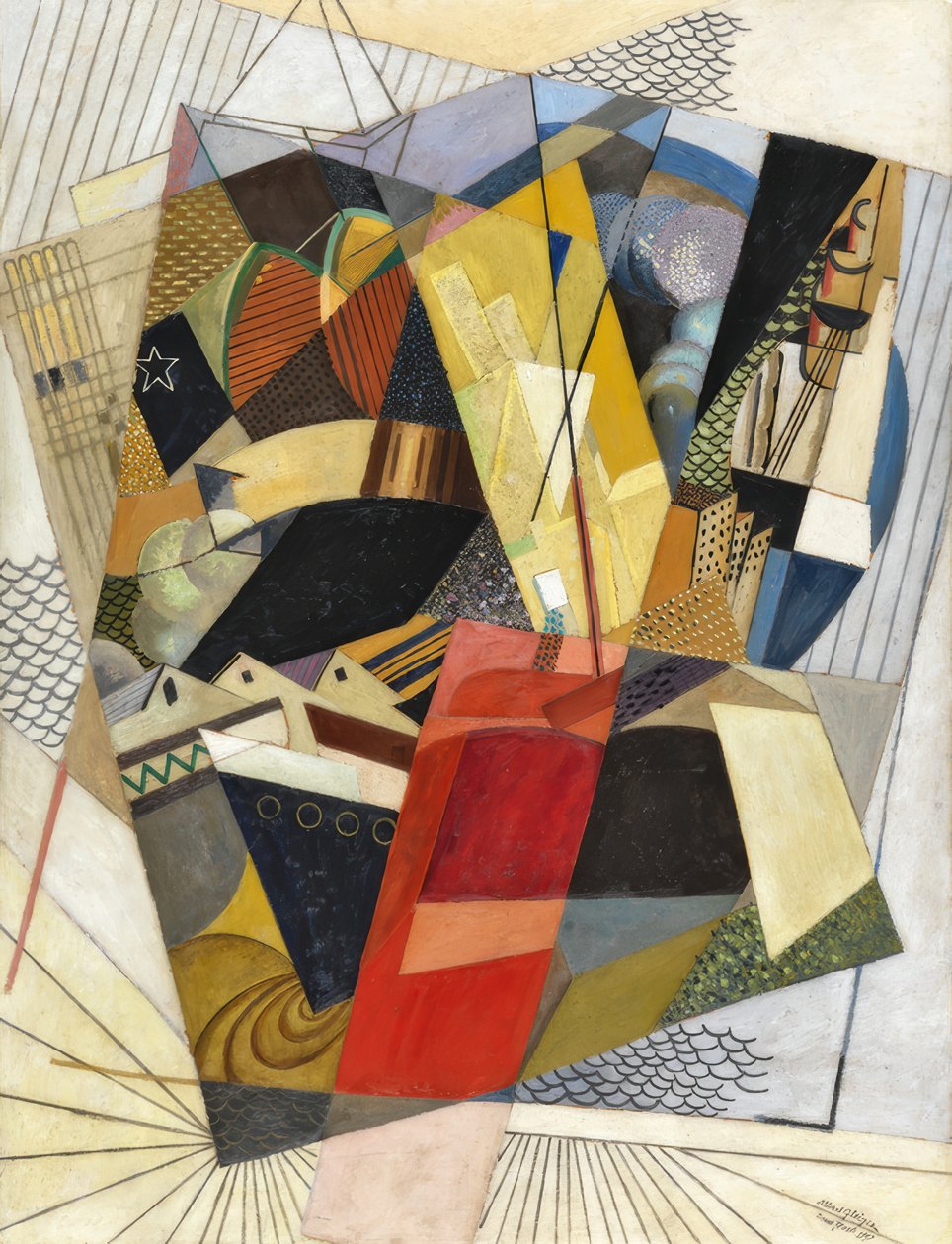 V přístavu od Albert Gleizes