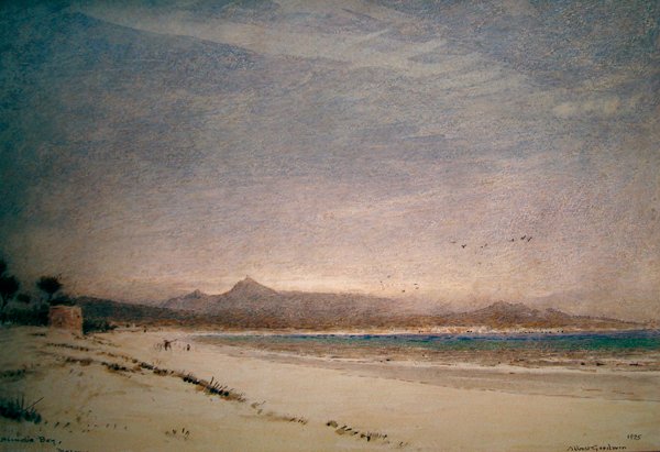 Alcudia Bay, Mallorca od Albert Goodwin