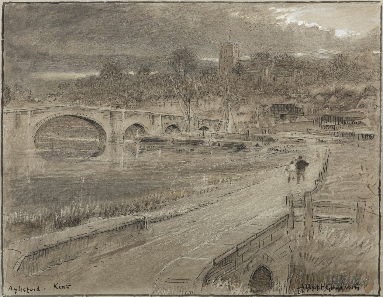 Aylesford, Kent (akvarel) od Albert Goodwin