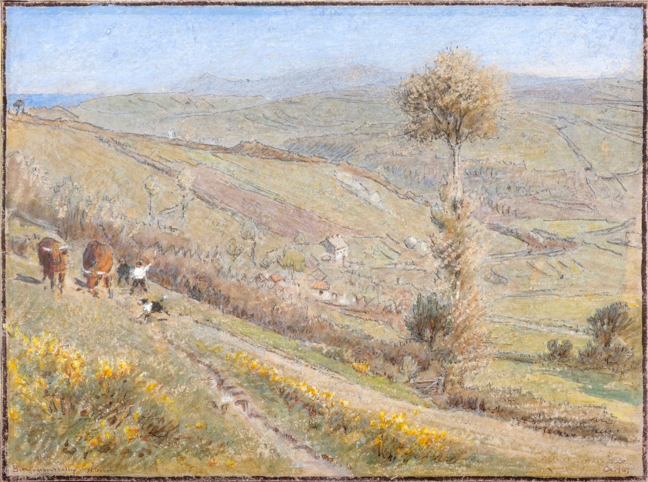Berryharbour Valley, N.Devon od Albert Goodwin