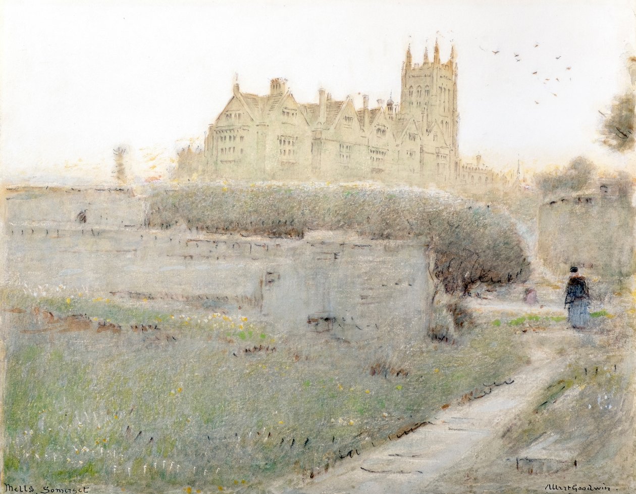 Mells, Somerset od Albert Goodwin