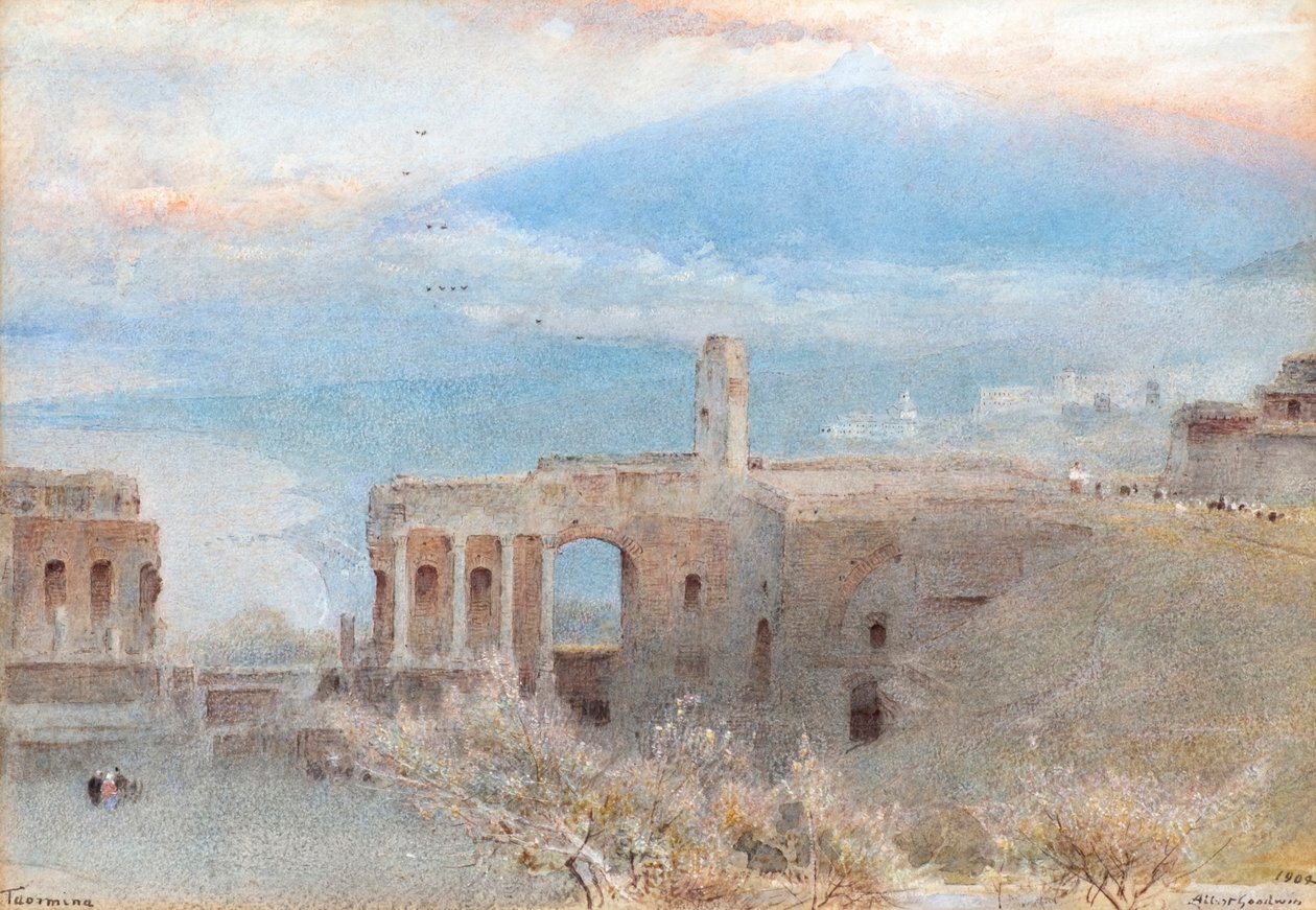 Taormina od Albert Goodwin
