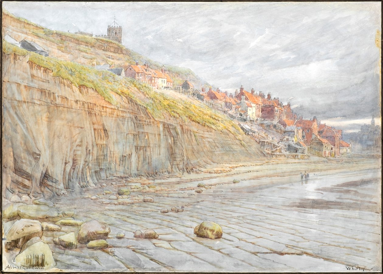 Whitby (akvarel s tuší) od Albert Goodwin