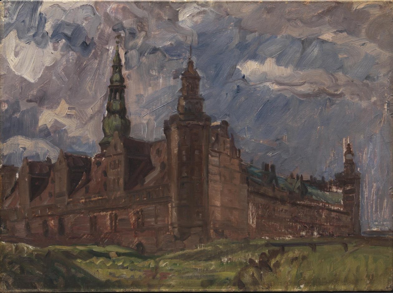 Kronborg při pohledu z jihovýchodu od Albert Gottschalk