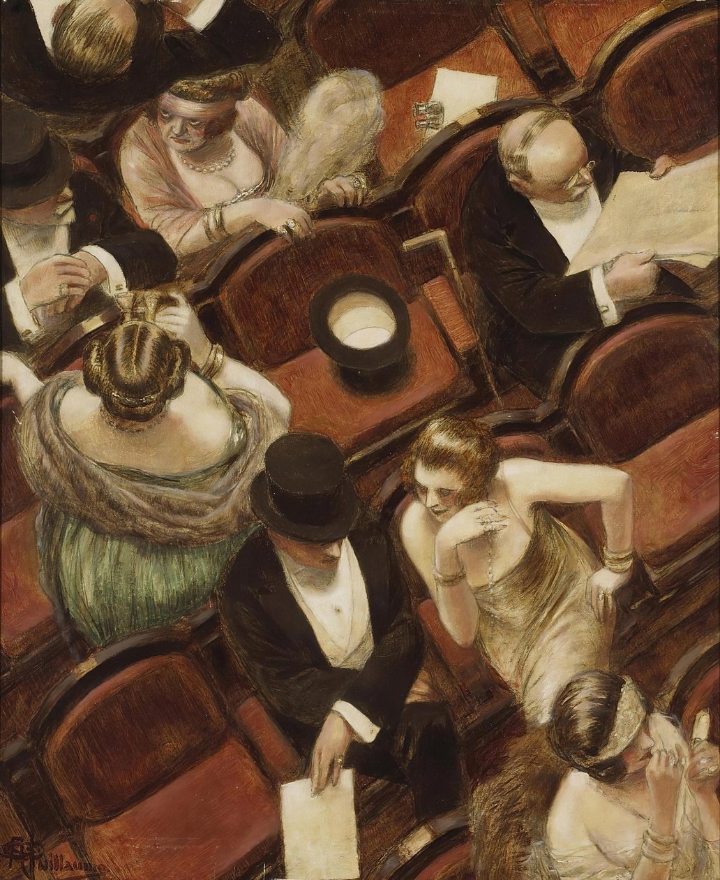 V divadle. od Albert Guillaume