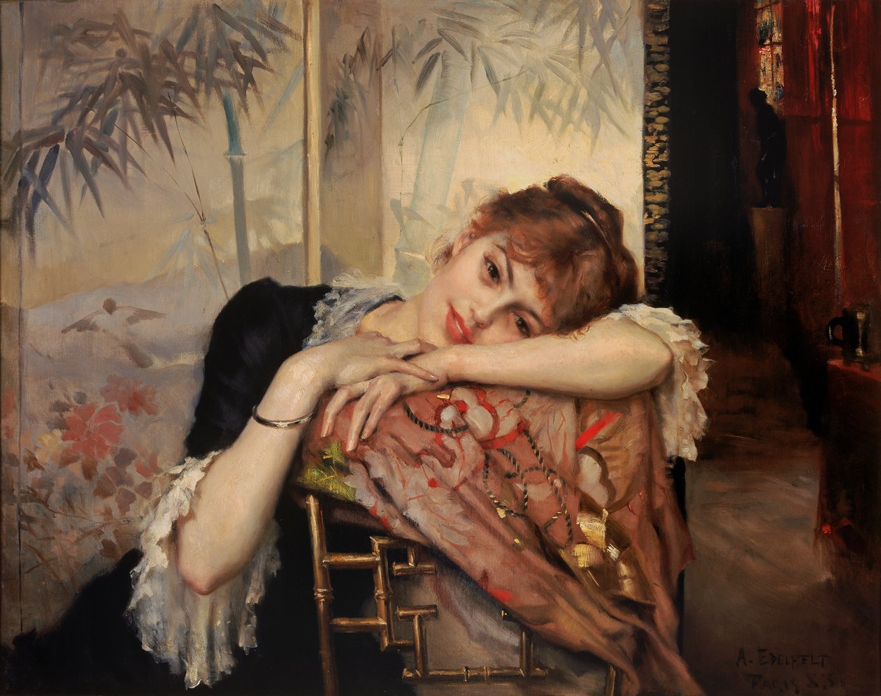 Parisienne, 1883. od Albert Gustaf Aristides Edelfelt