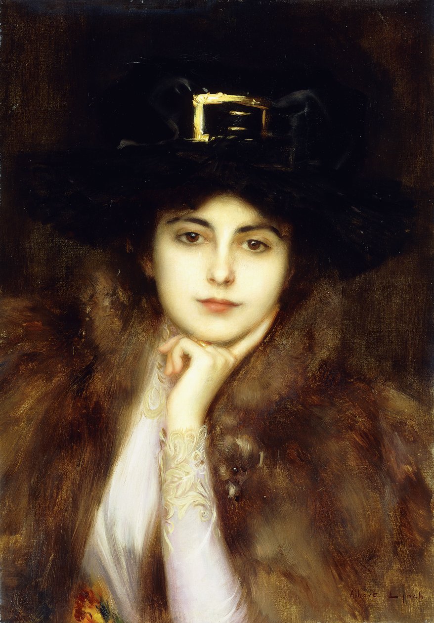 Portrét elegantní dámy, od Albert Lynch