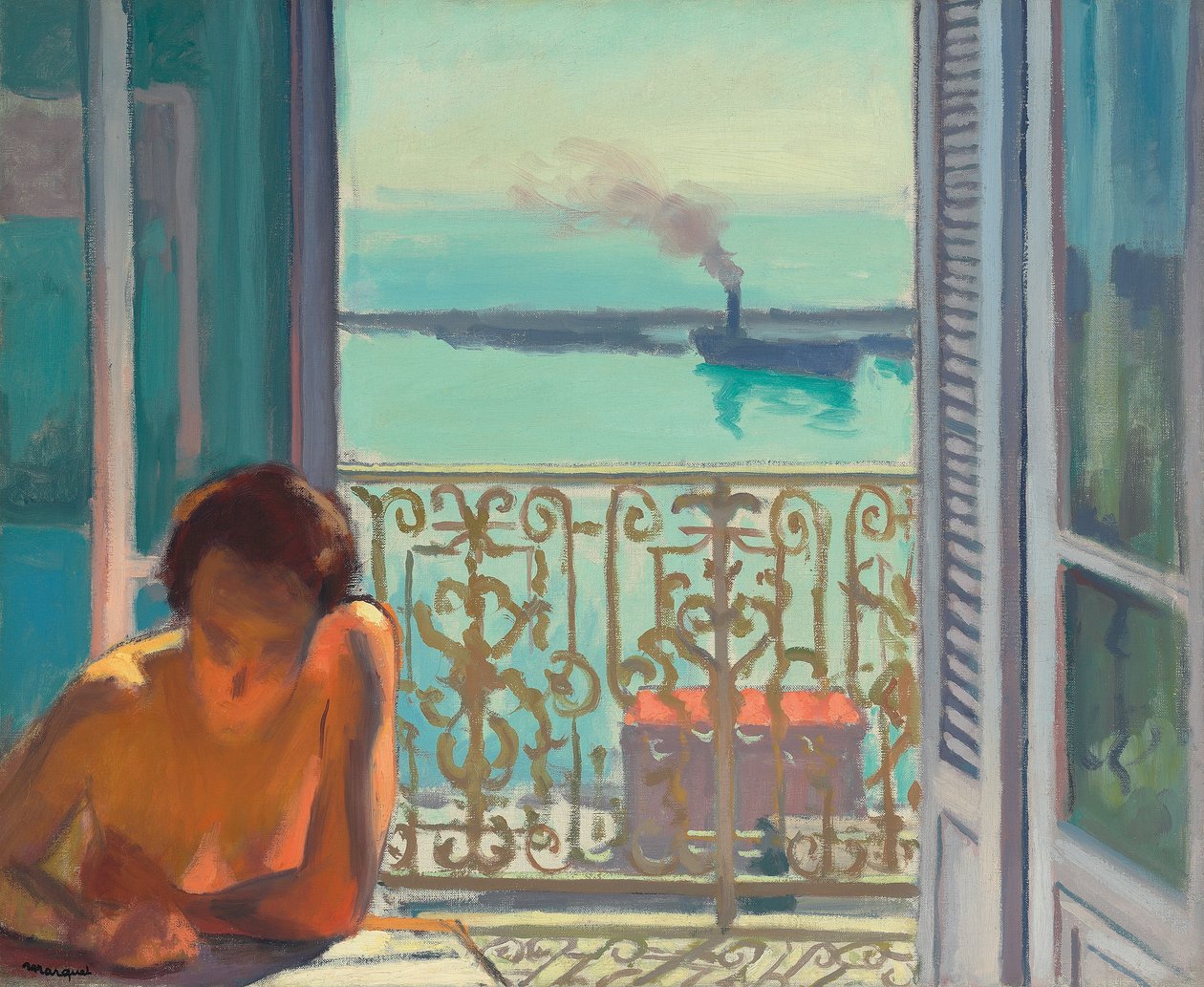 Podsvícení, Alžír od Albert Marquet