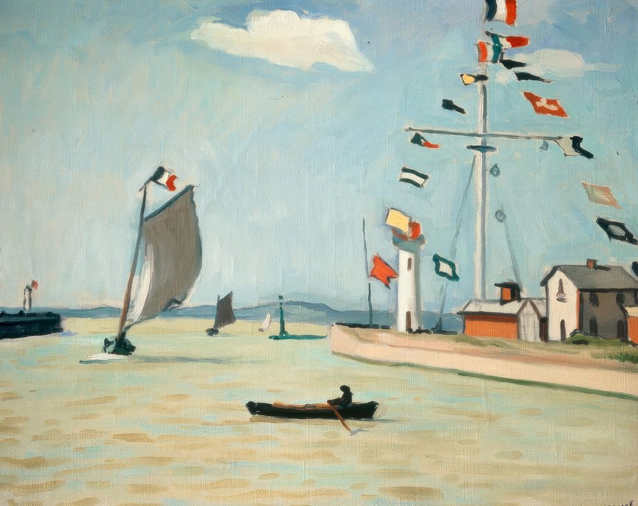 přístav Honfleur od Albert Marquet