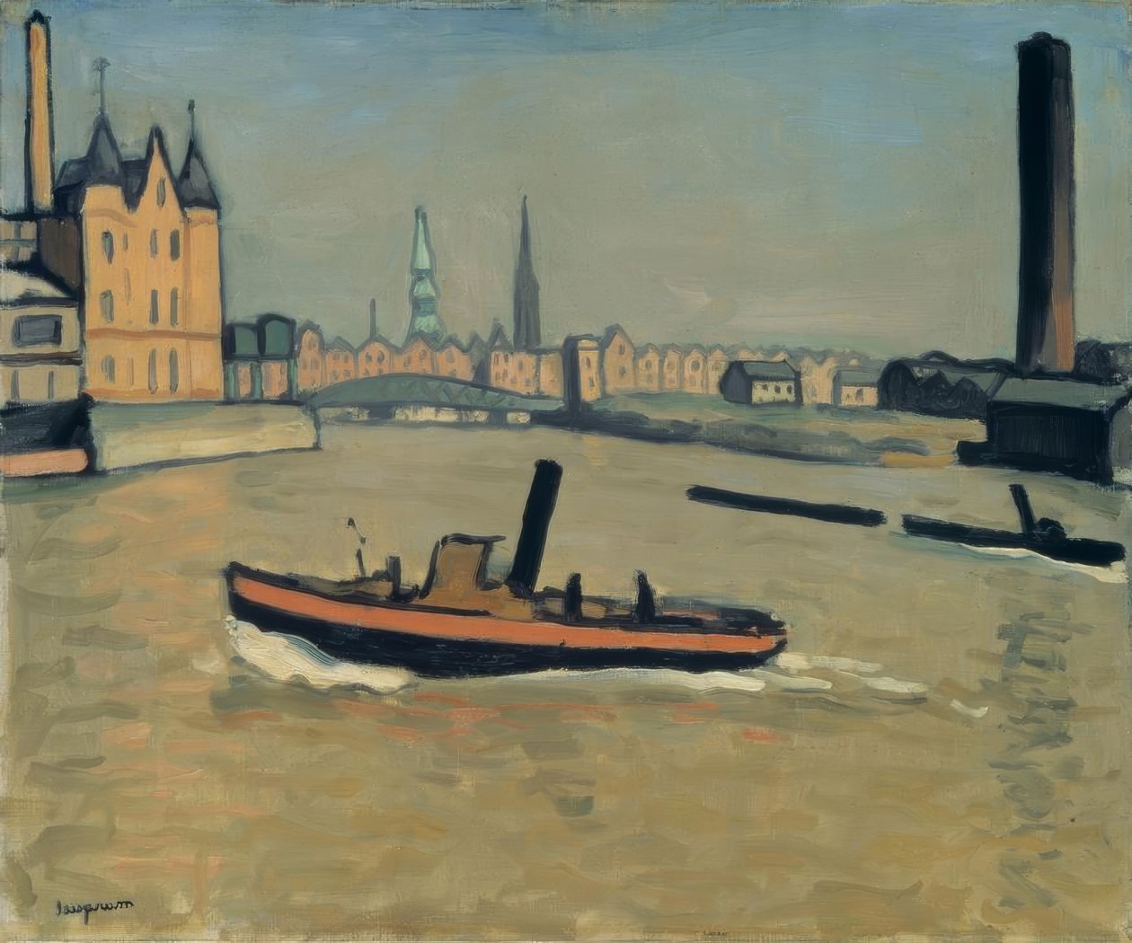 Přístav Hamburk od Albert Marquet