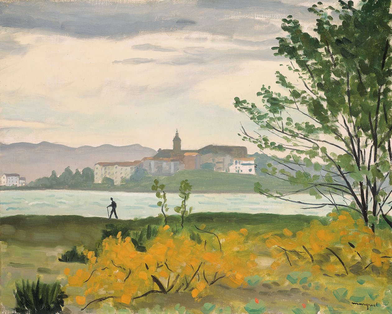 Hondarribia, pohled na Hendaye, Le Promeneur od Albert Marquet