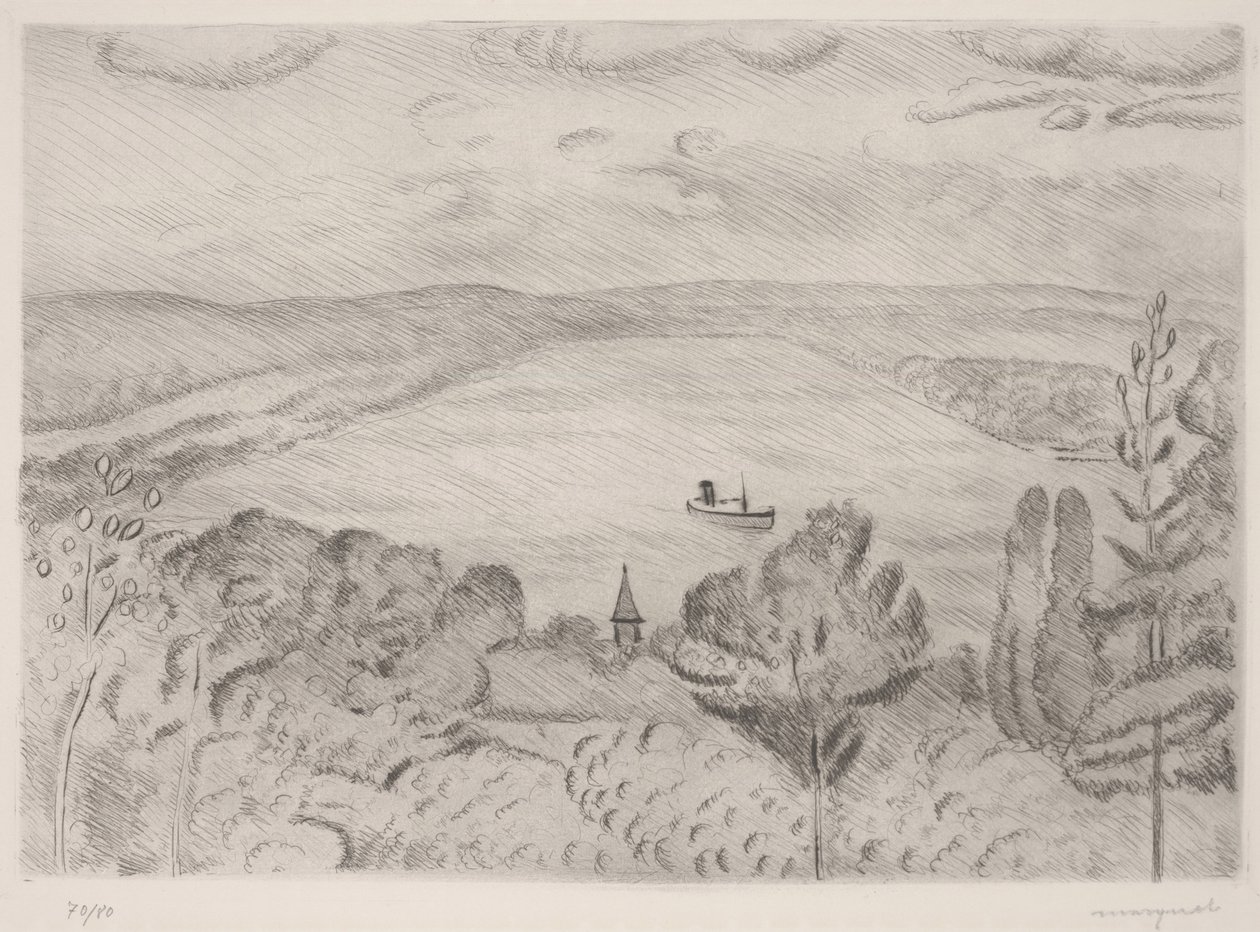 přístav (lept) od Albert Marquet