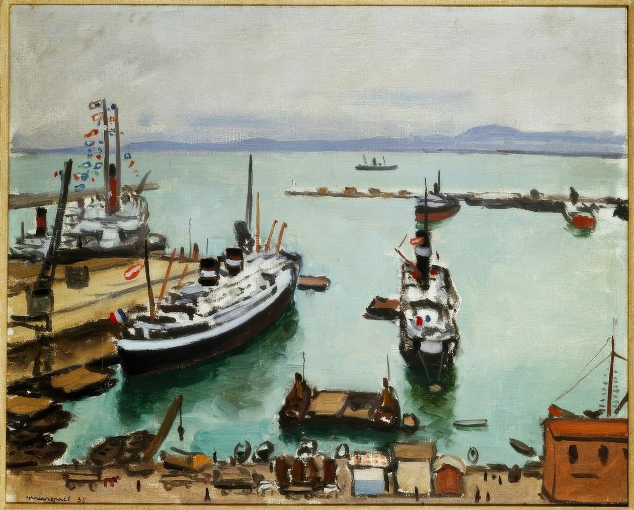 Přístav Alžír od Albert Marquet