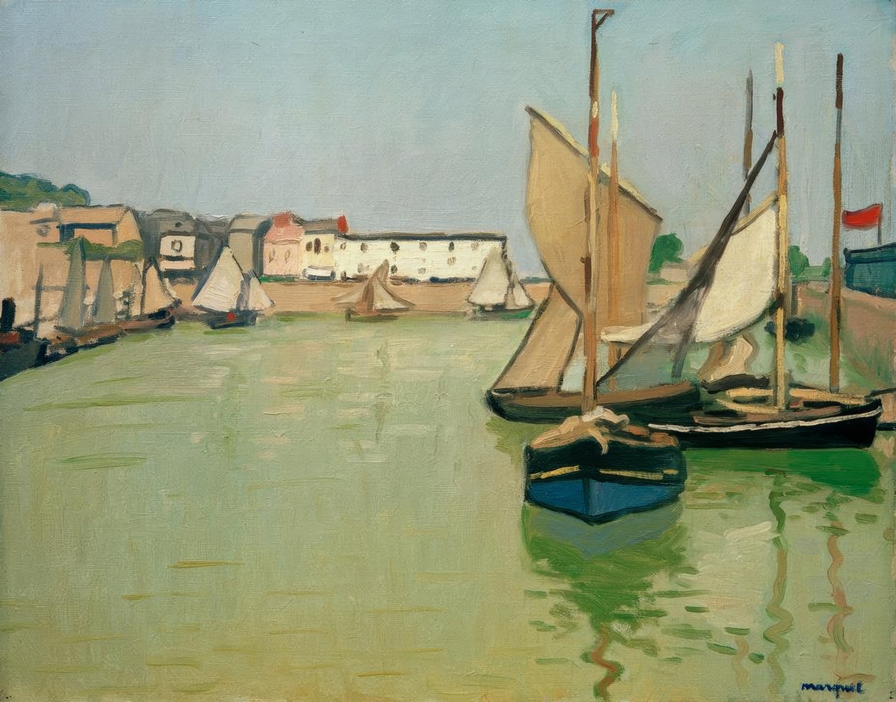 Přístav Honfleur od Albert Marquet
