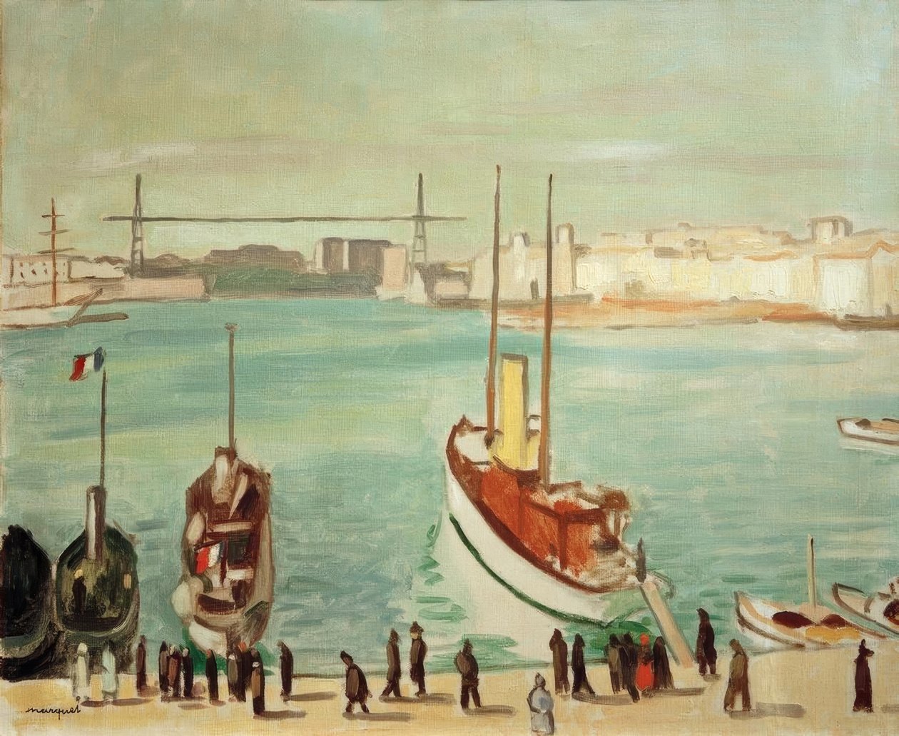 Přístav Marseille od Albert Marquet