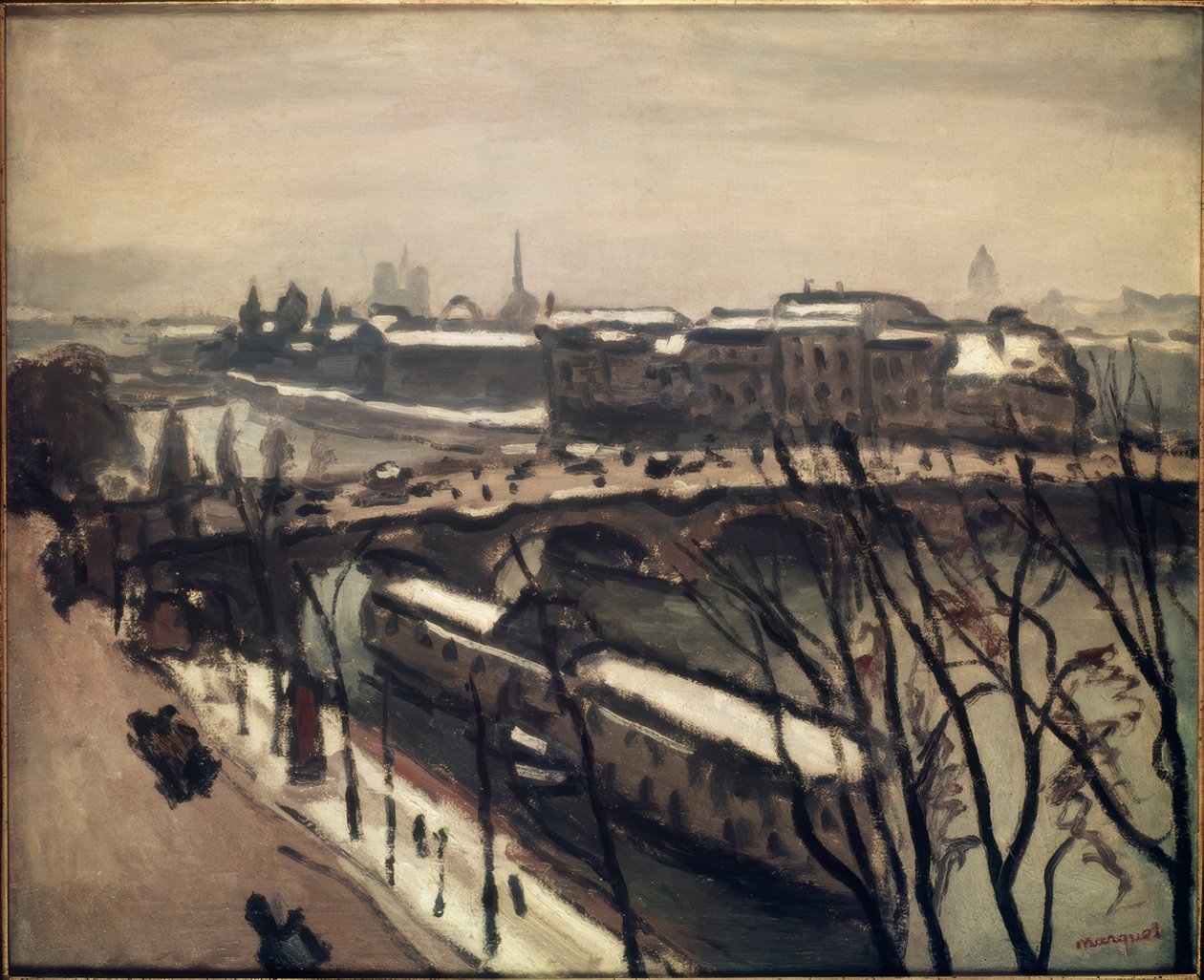 Doky na Seině od Albert Marquet