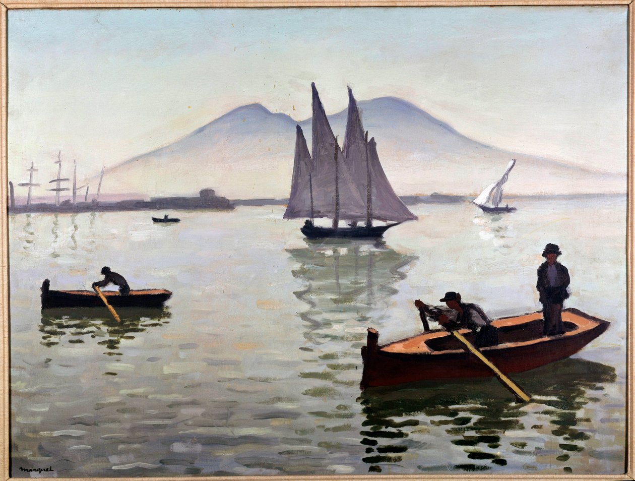 Neapol, plachetnice od Albert Marquet