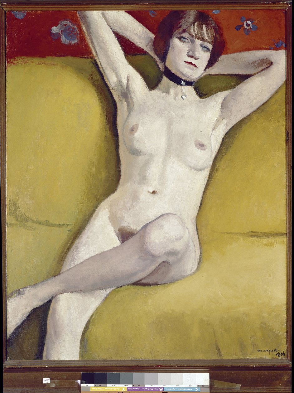 Nahá na gauči od Albert Marquet