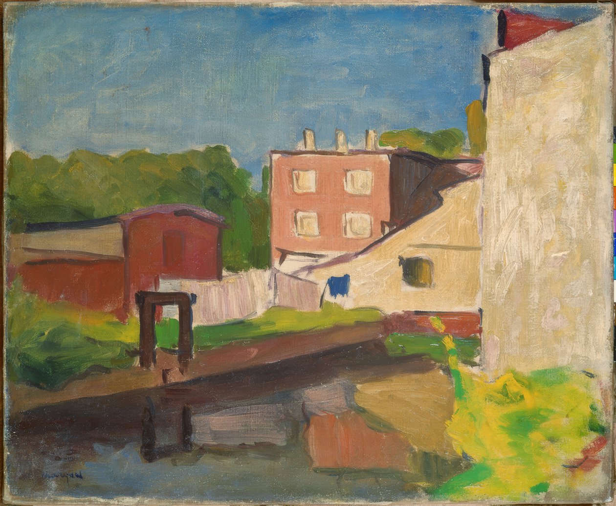 Růžový dům v Arcueilu od Albert Marquet