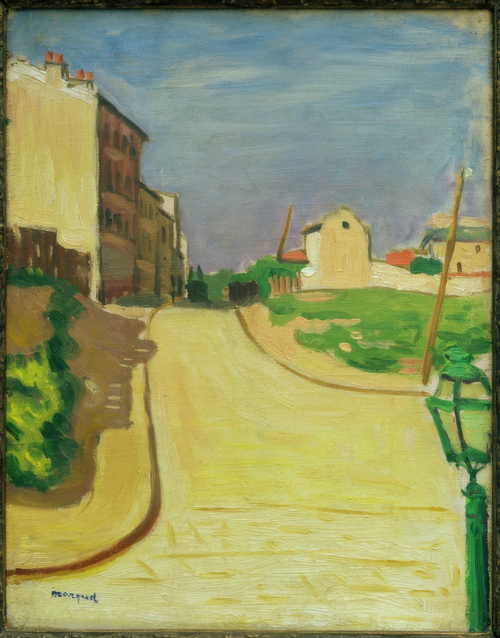 Ulice se zelenou lucernou od Albert Marquet
