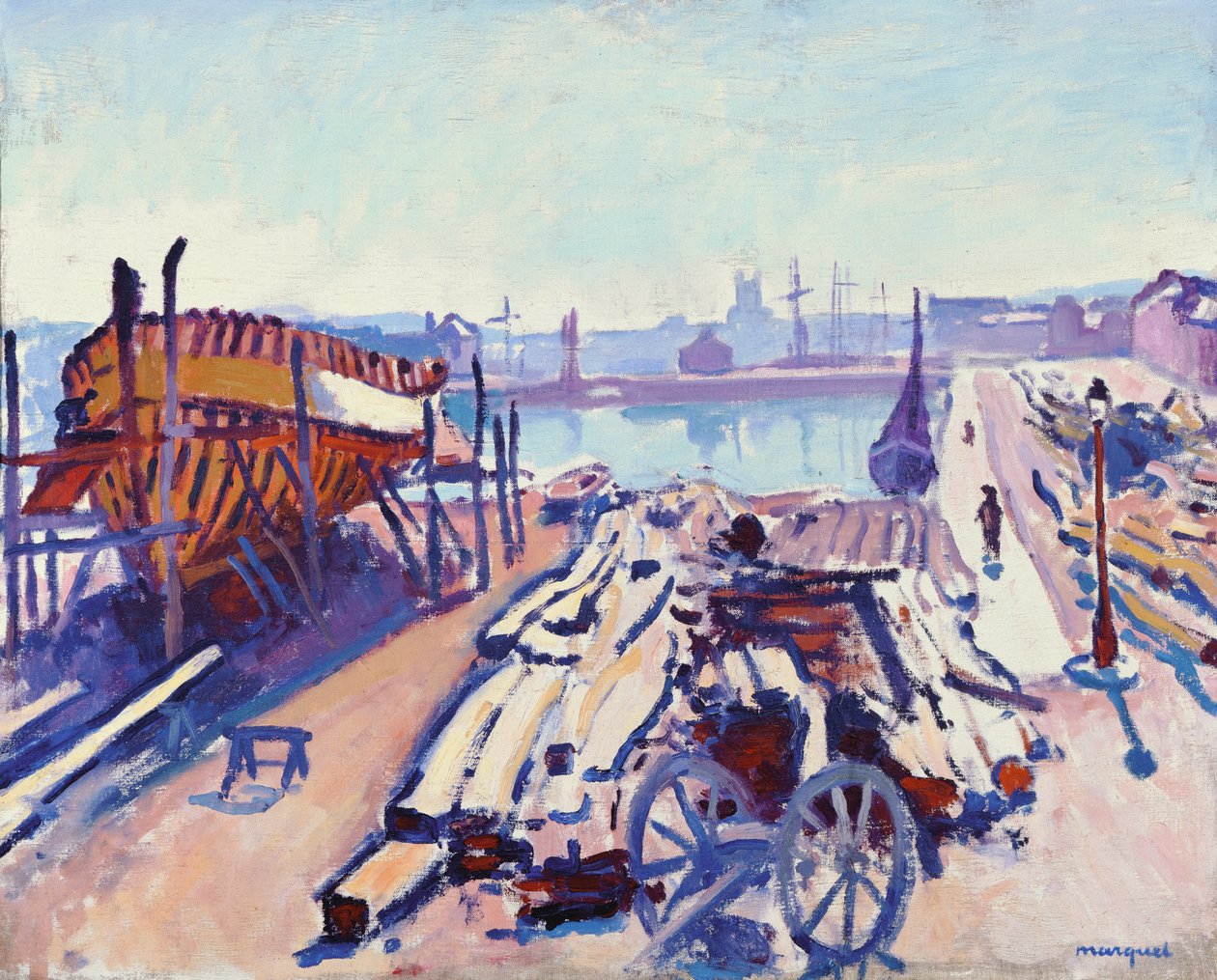 Přístav Fecamp od Albert Marquet