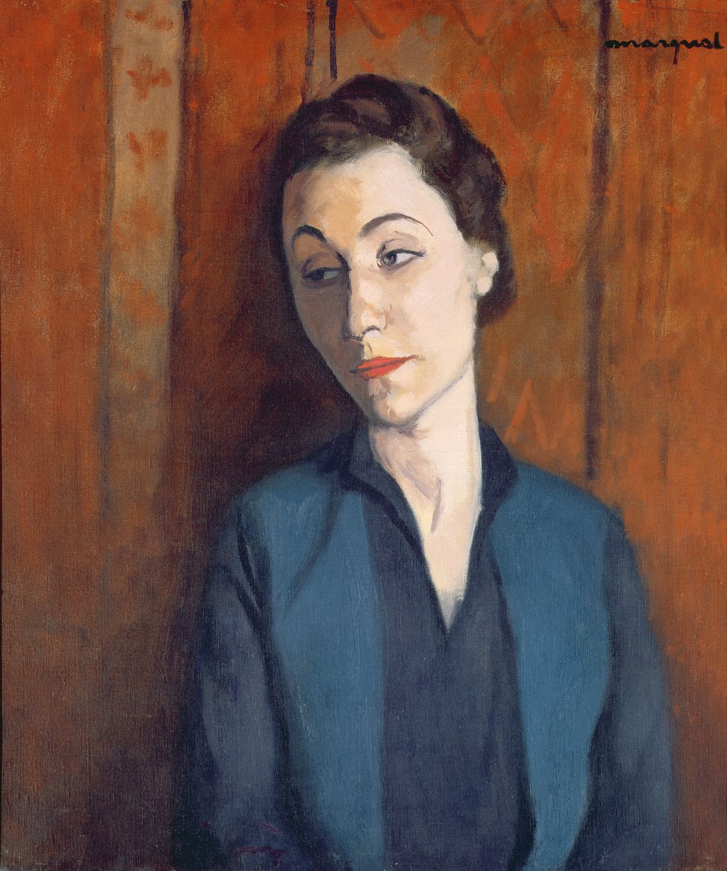 Žena v modrém od Albert Marquet