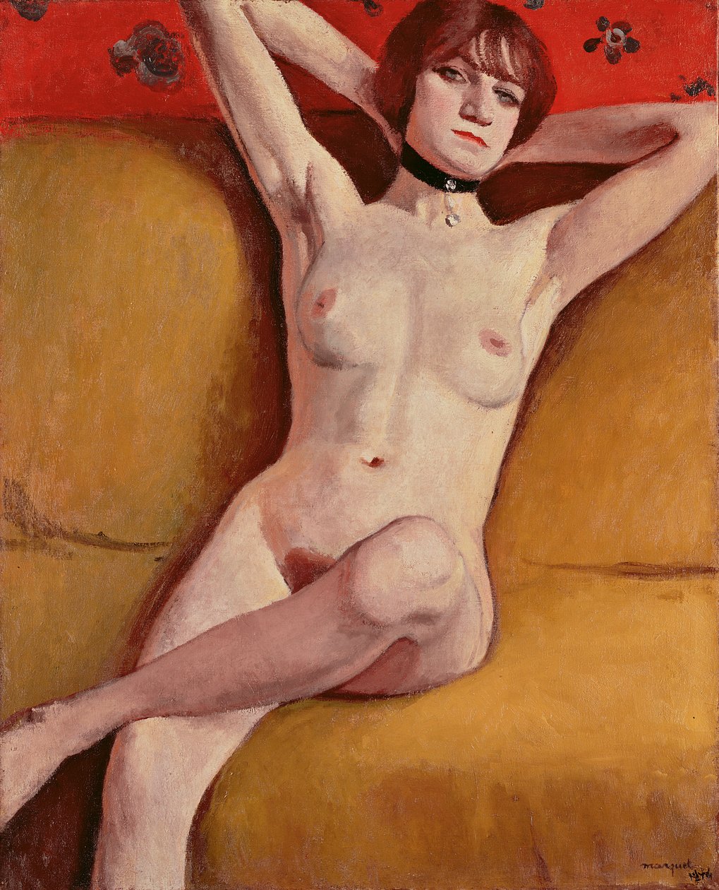 Žena na divanu od Albert Marquet