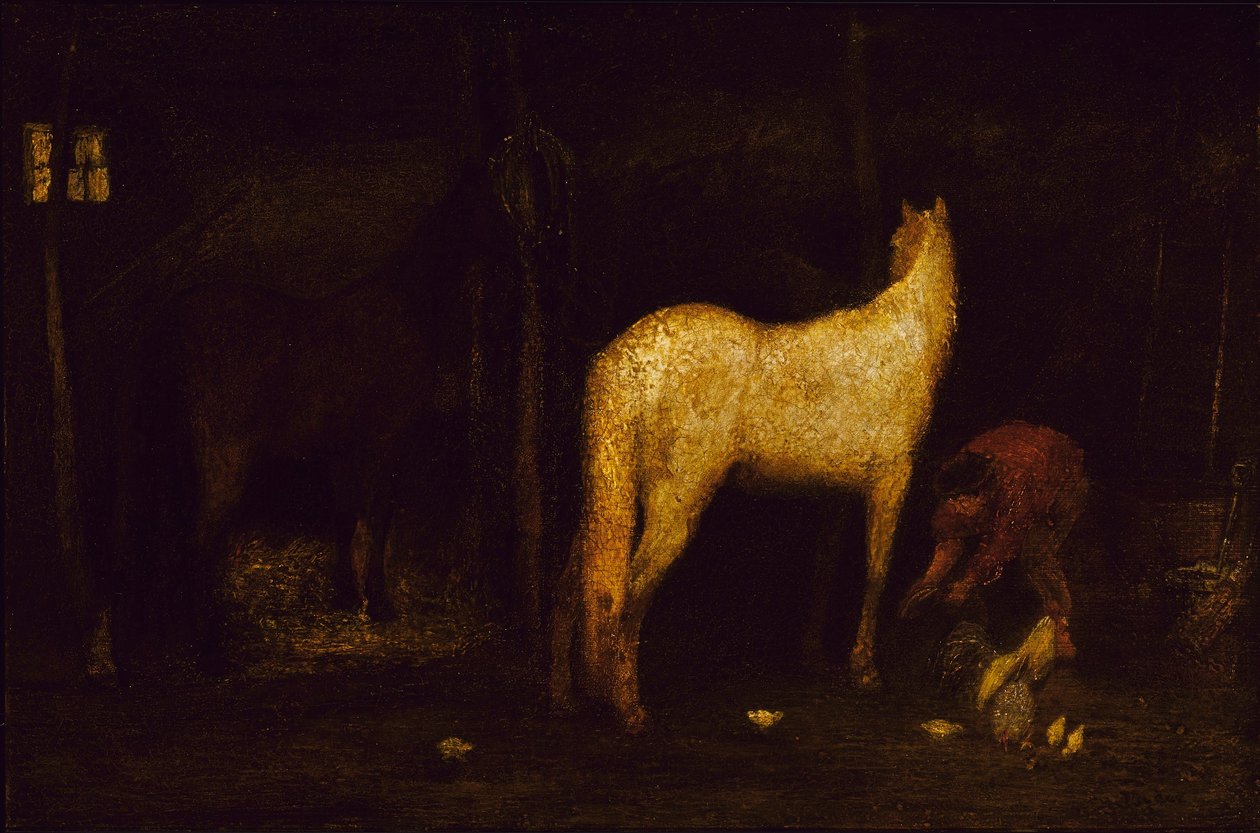 Ve stáji od Albert Pinkham Ryder